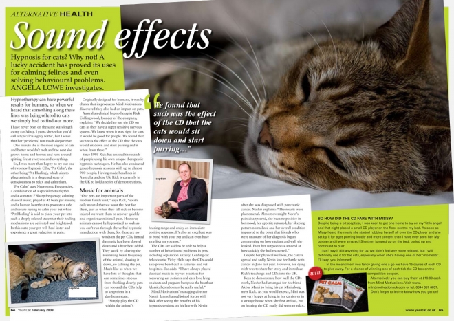 Your Cat magazine article